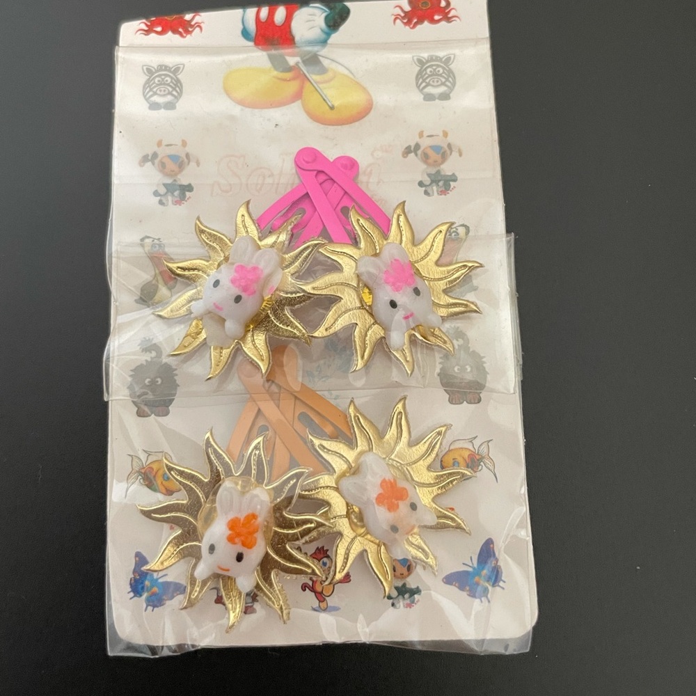 Hair clips for little girls - 2 pairs